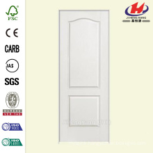 30 in. x 80 in. Solidoor Textured 2-Panel Arch Top Solid Core Primed Composite Single Prehung Interior Door
